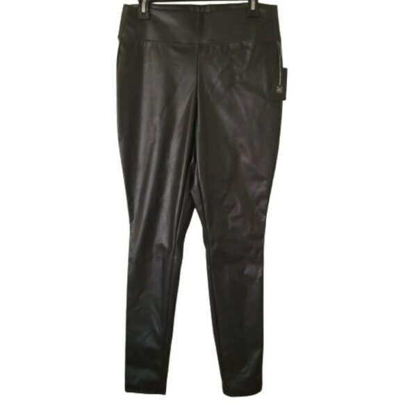 INC Nwt vegan  leather  black jegging high rise - Picture 1 of 4